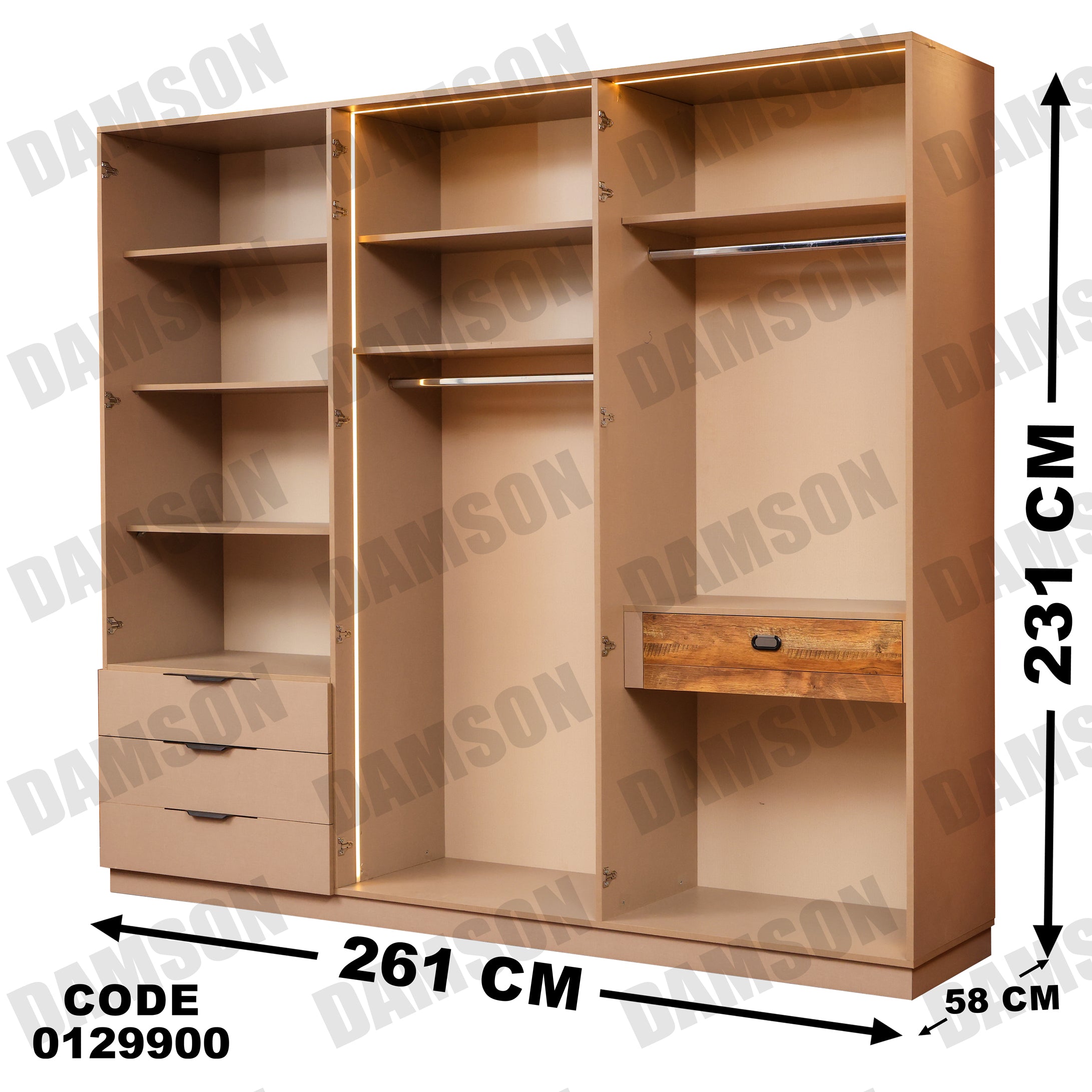 غرفة نوم ماستر 299 - Damson Furnitureغرفة نوم ماستر 299