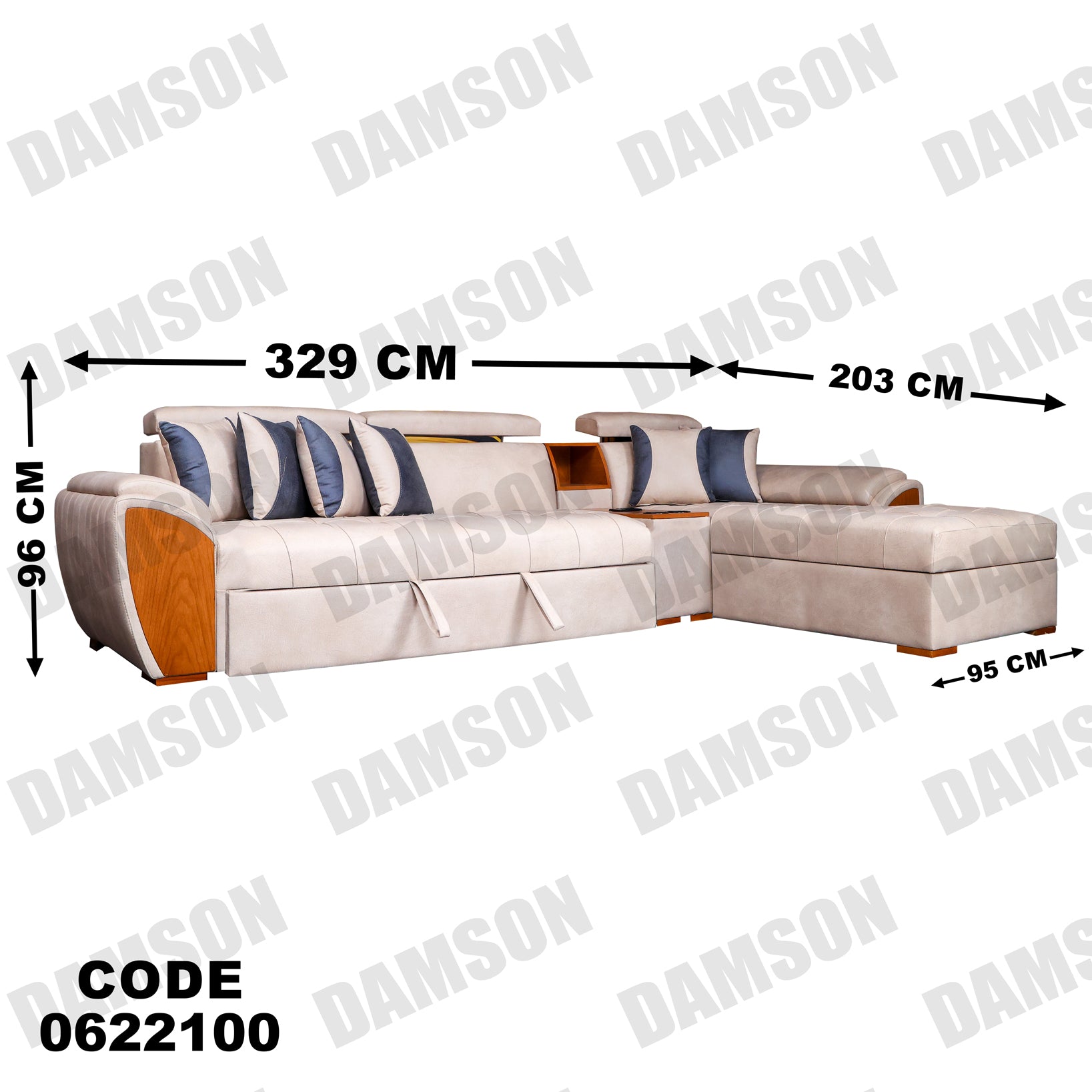 ركنة سرير وسحارة 221 - Damson Furnitureركنة سرير وسحارة 221