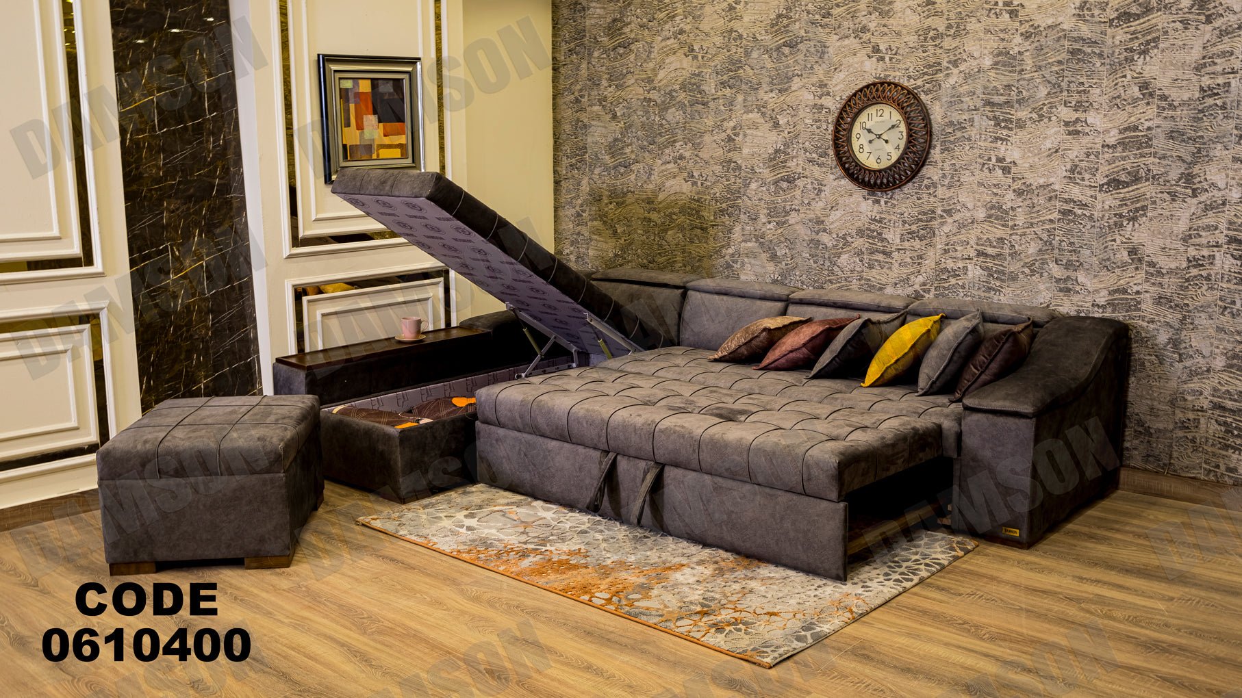 ركنة سرير وسحارة 104 - Damson Furnitureركنة سرير وسحارة 104