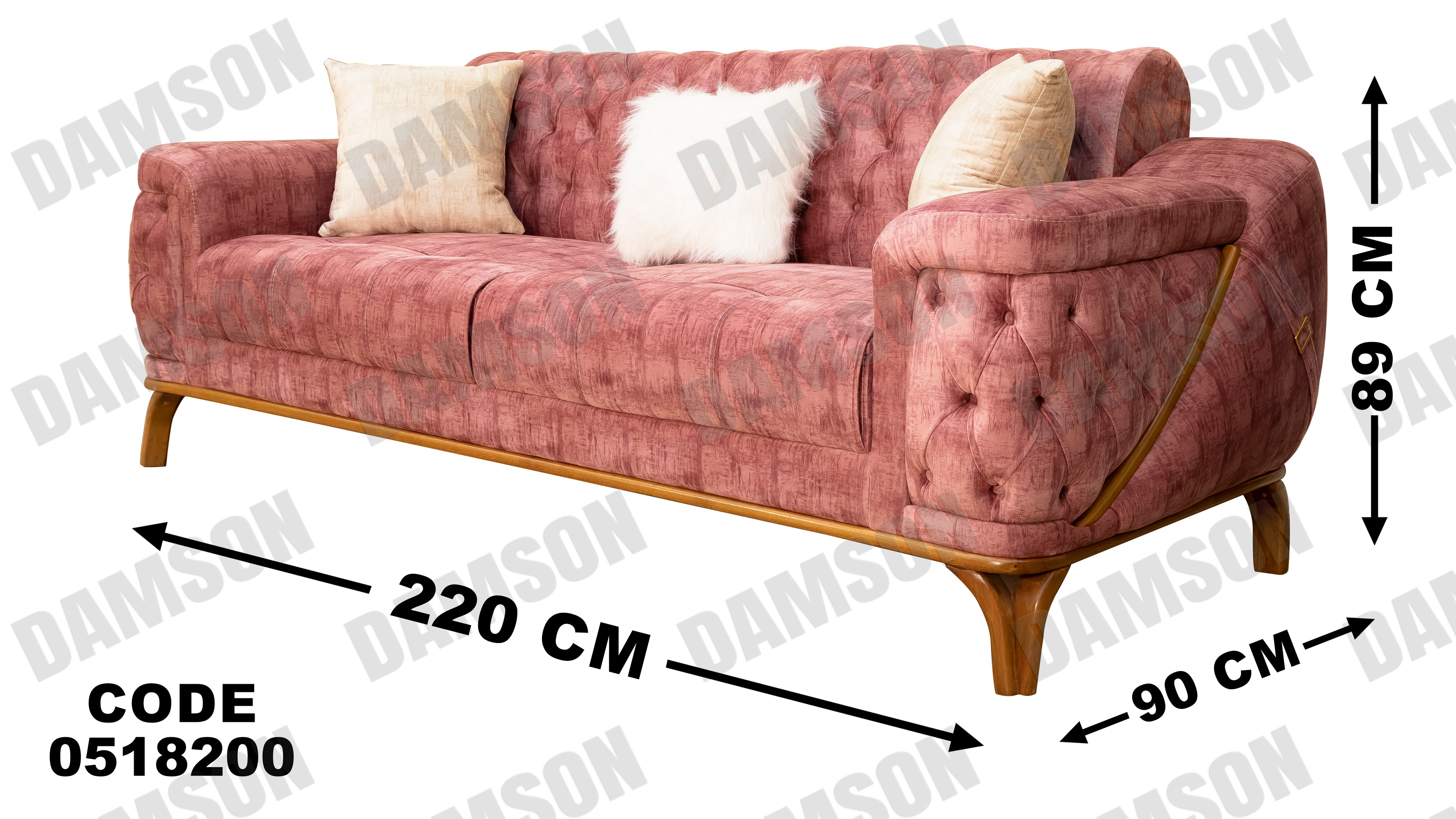 كنبة 3-182 - Damson Furnitureكنبة 3-182