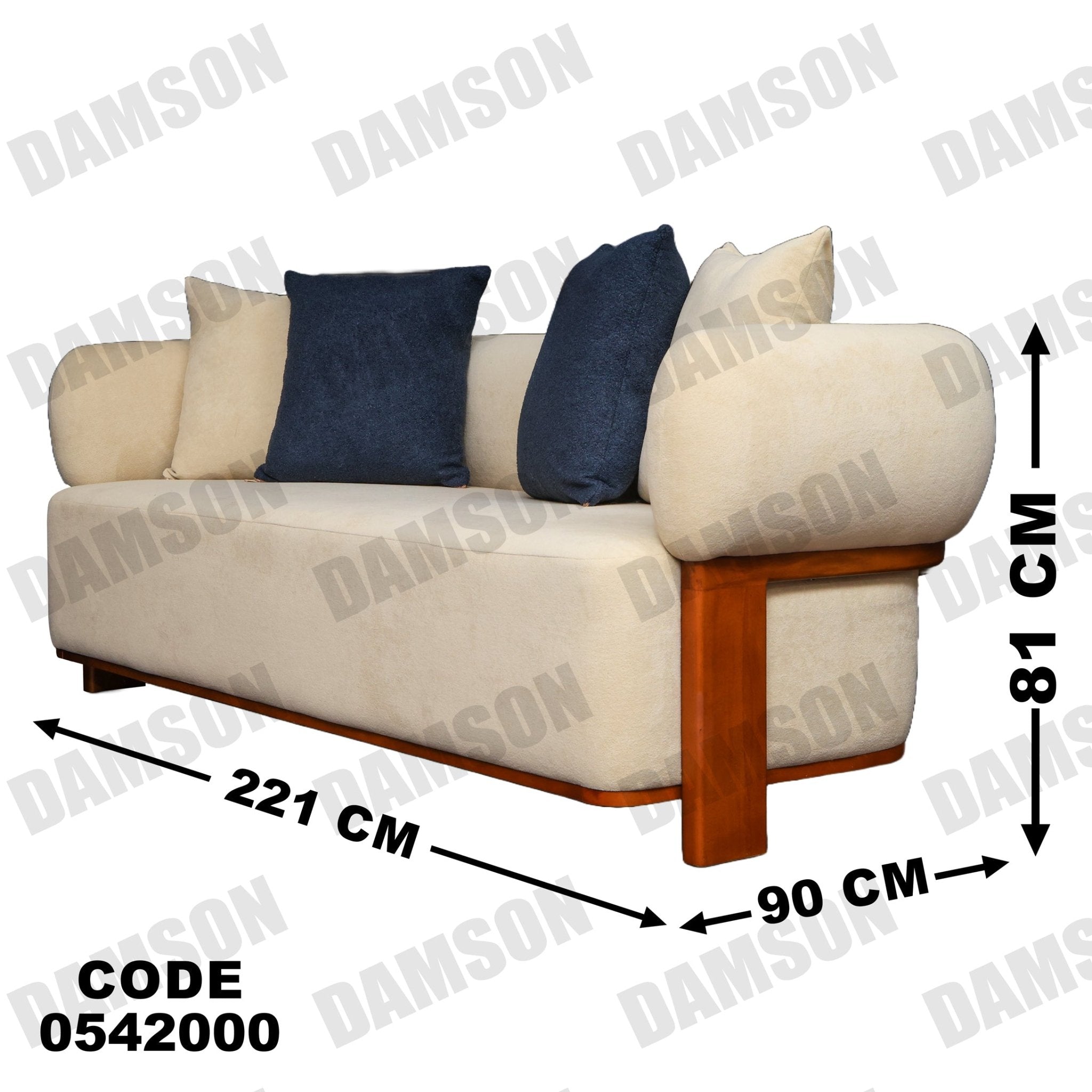 كنبة 3-420 - Damson Furnitureكنبة 3-420