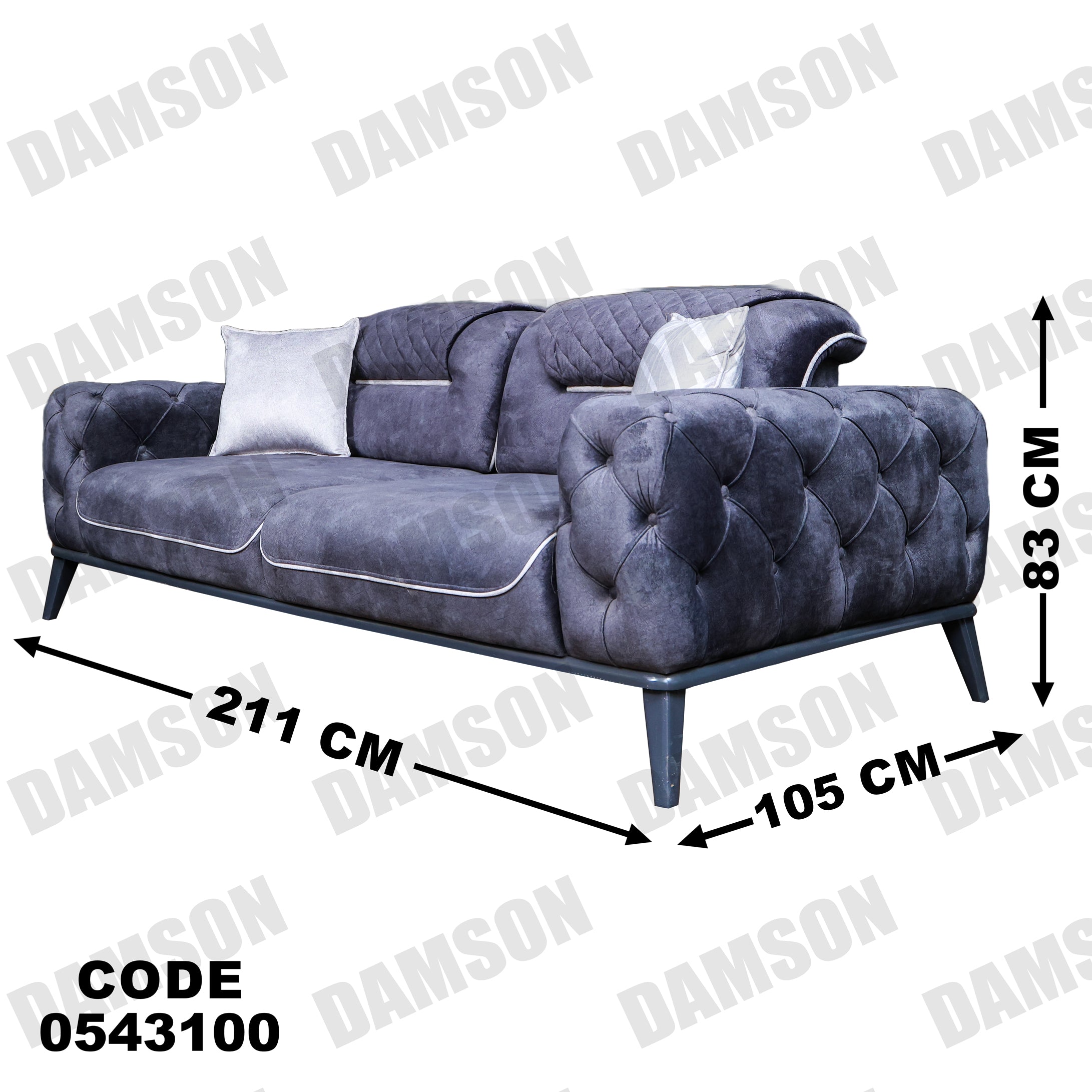 كنبة 3-431 - Damson Furnitureكنبة 3-431