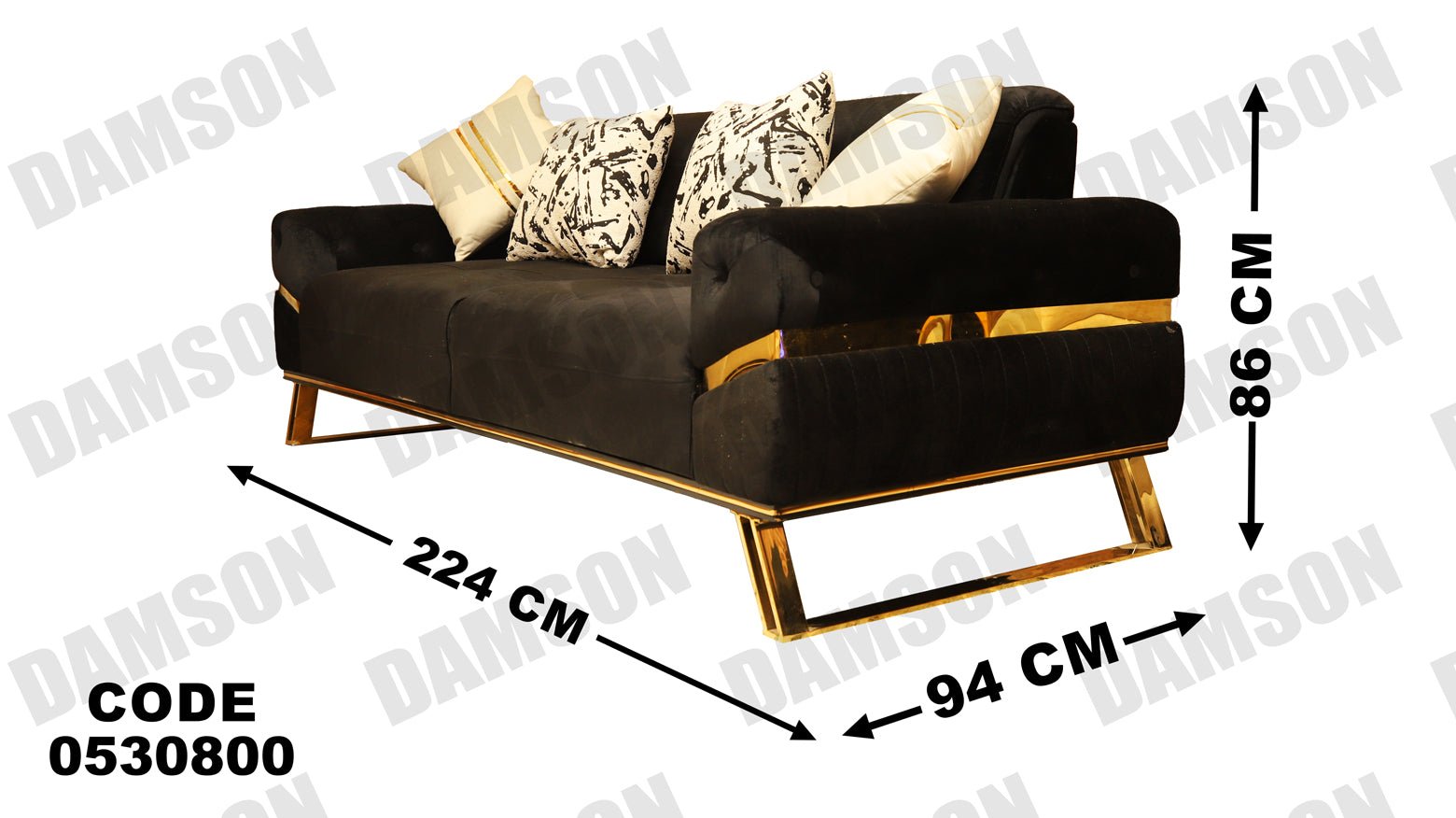 كنبة سرير 3-308 - Damson Furnitureكنبة سرير 3-308