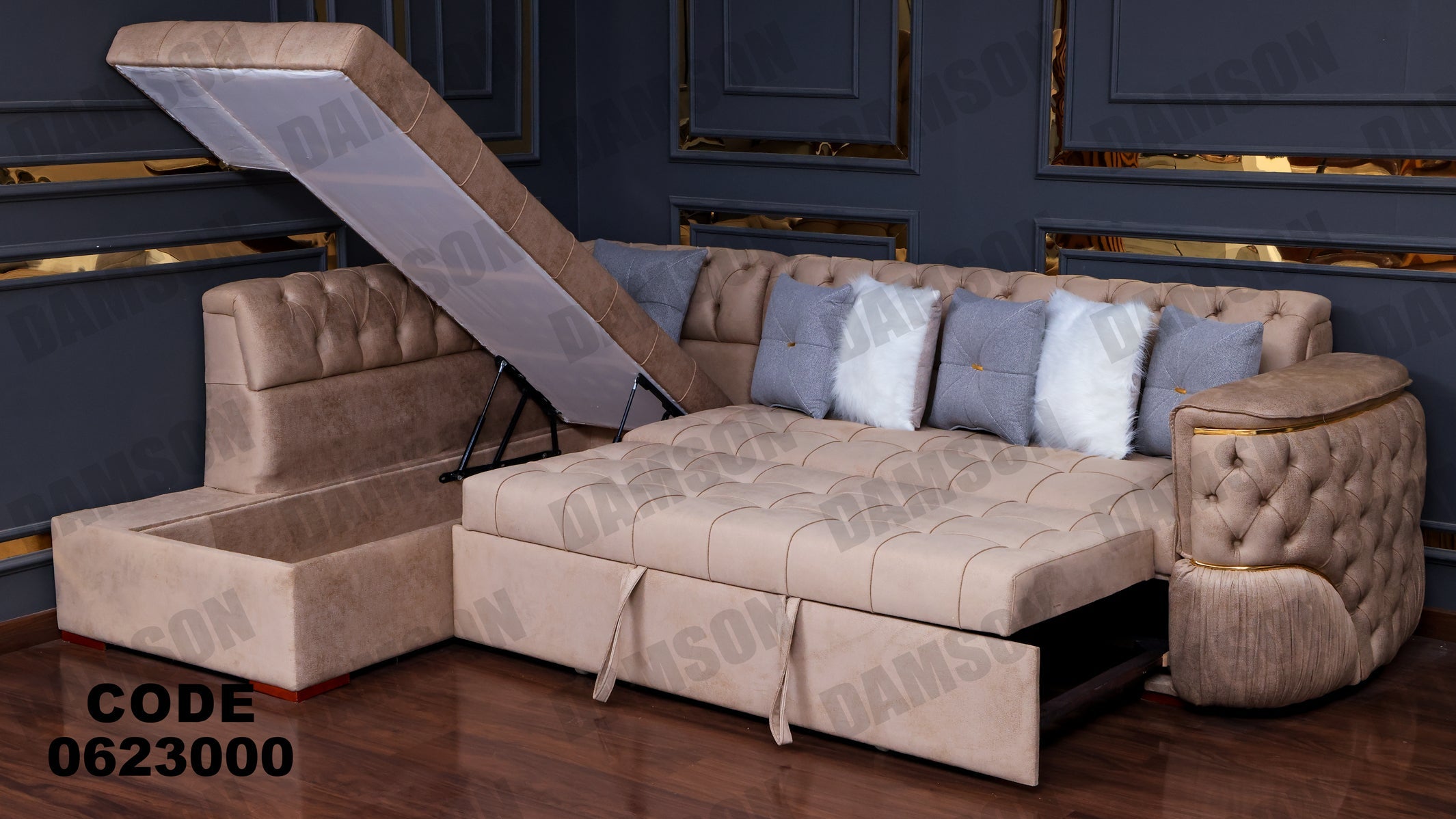 ركنة سرير وسحارة 230 - Damson Furnitureركنة سرير وسحارة 230