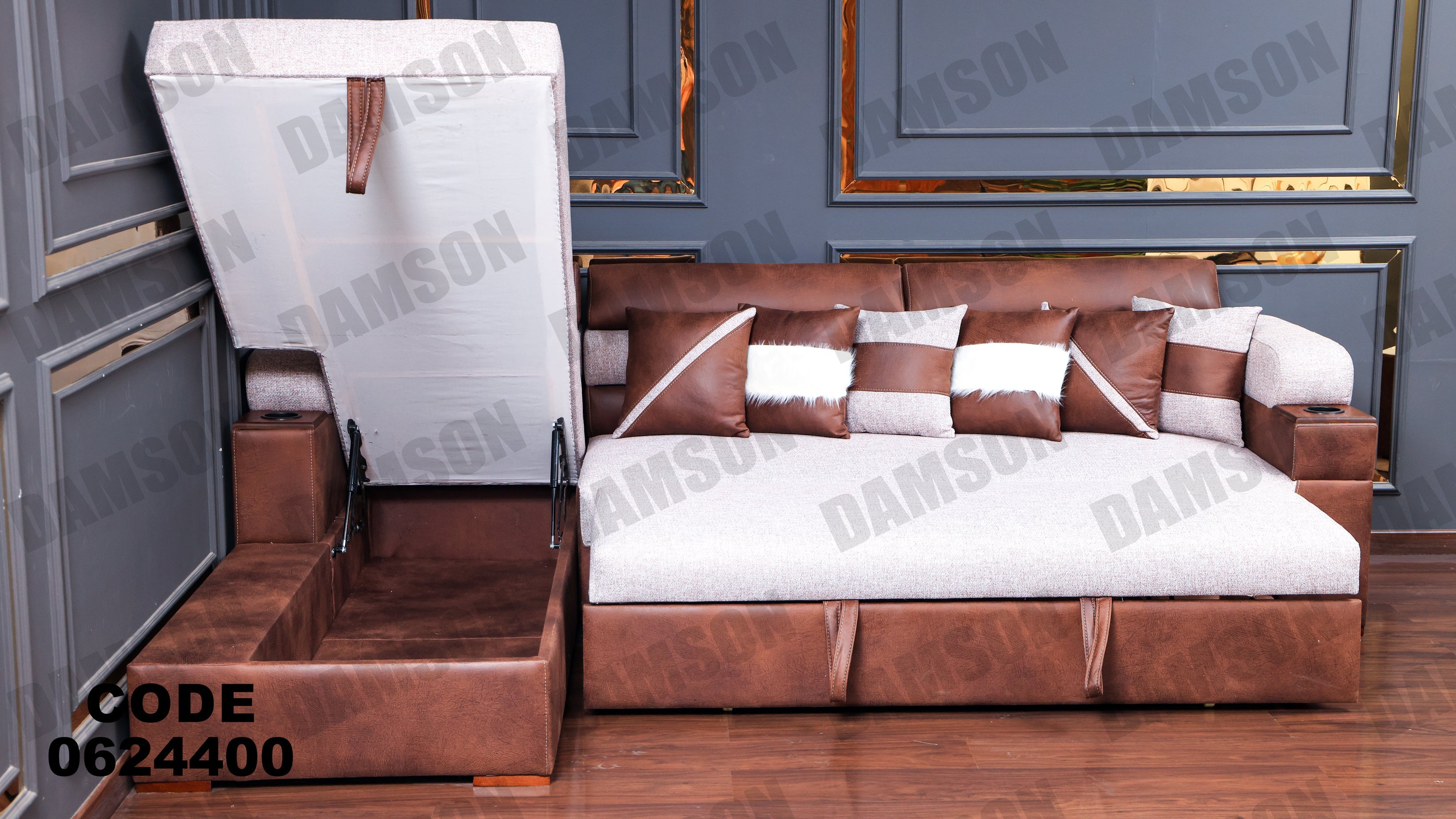 ركنة سرير وسحارة 244 - Damson Furnitureركنة سرير وسحارة 244