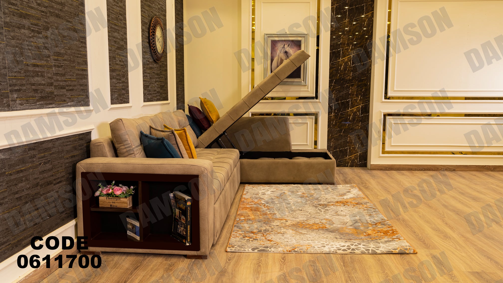 ركنة سرير و سحارة 117 - Damson Furnitureركنة سرير و سحارة 117