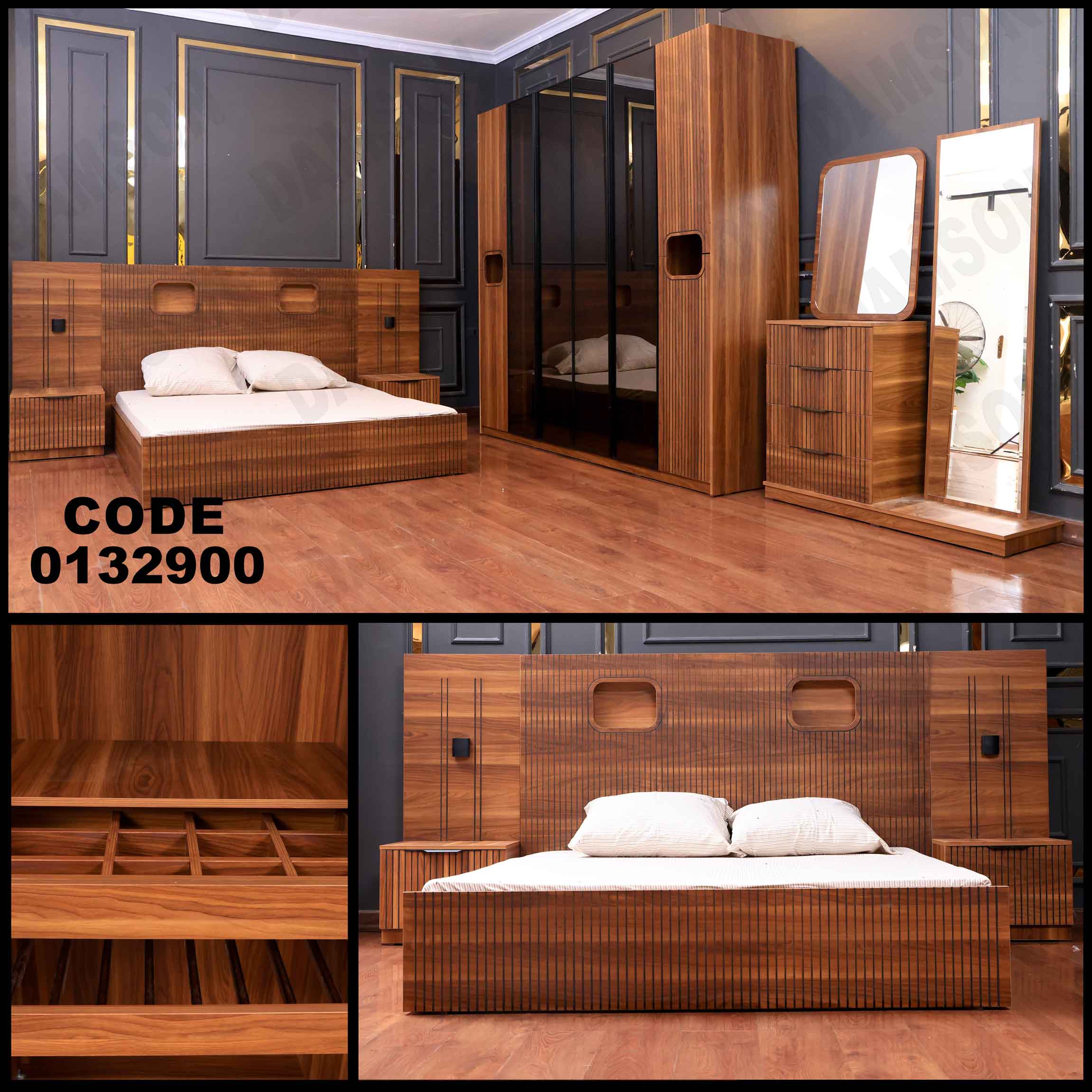 ⁨غرفة نوم ماستر 329 - Damson Furniture⁨غرفة نوم ماستر 329