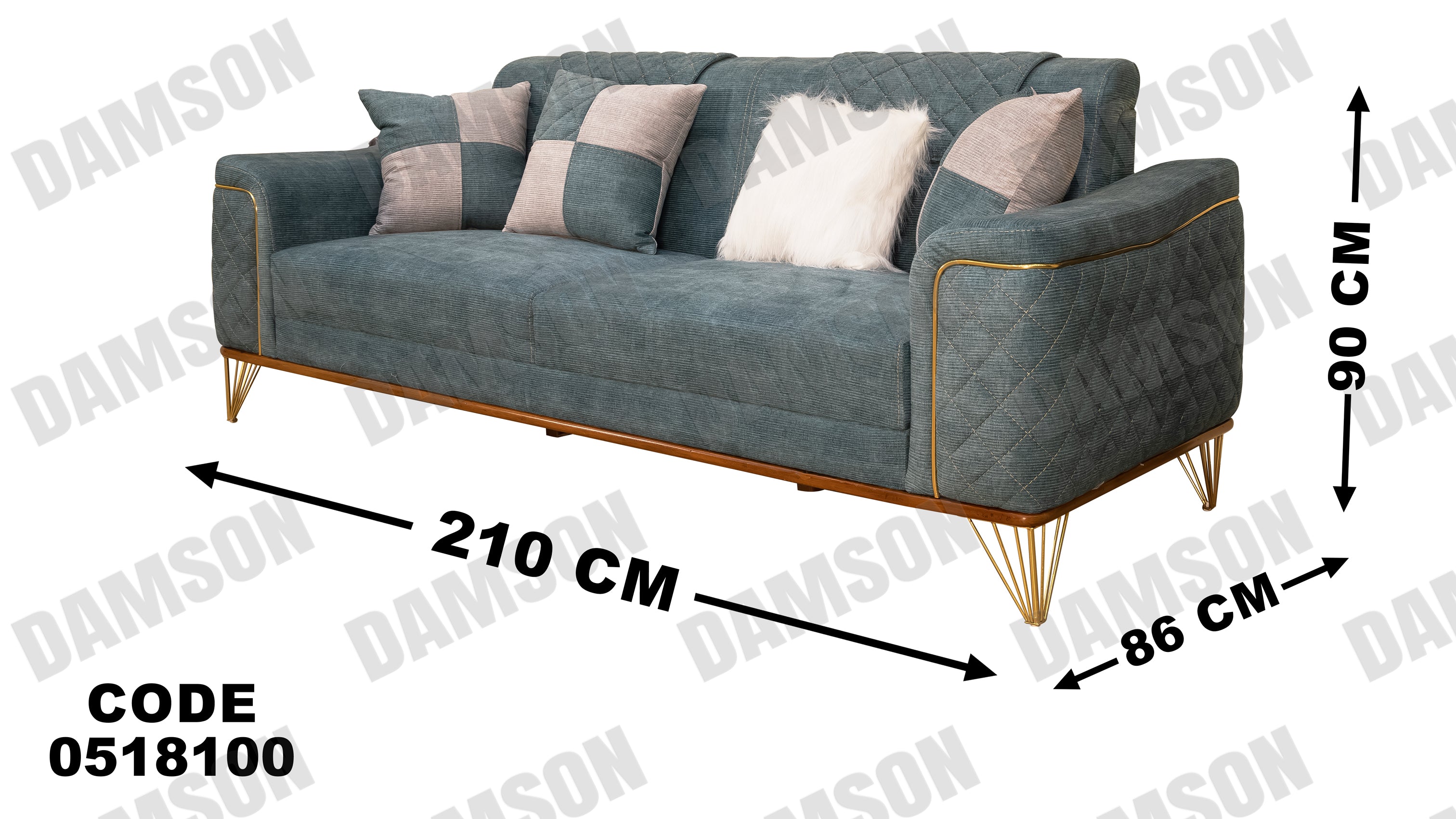 كنبة 3-181 - Damson Furnitureكنبة 3-181