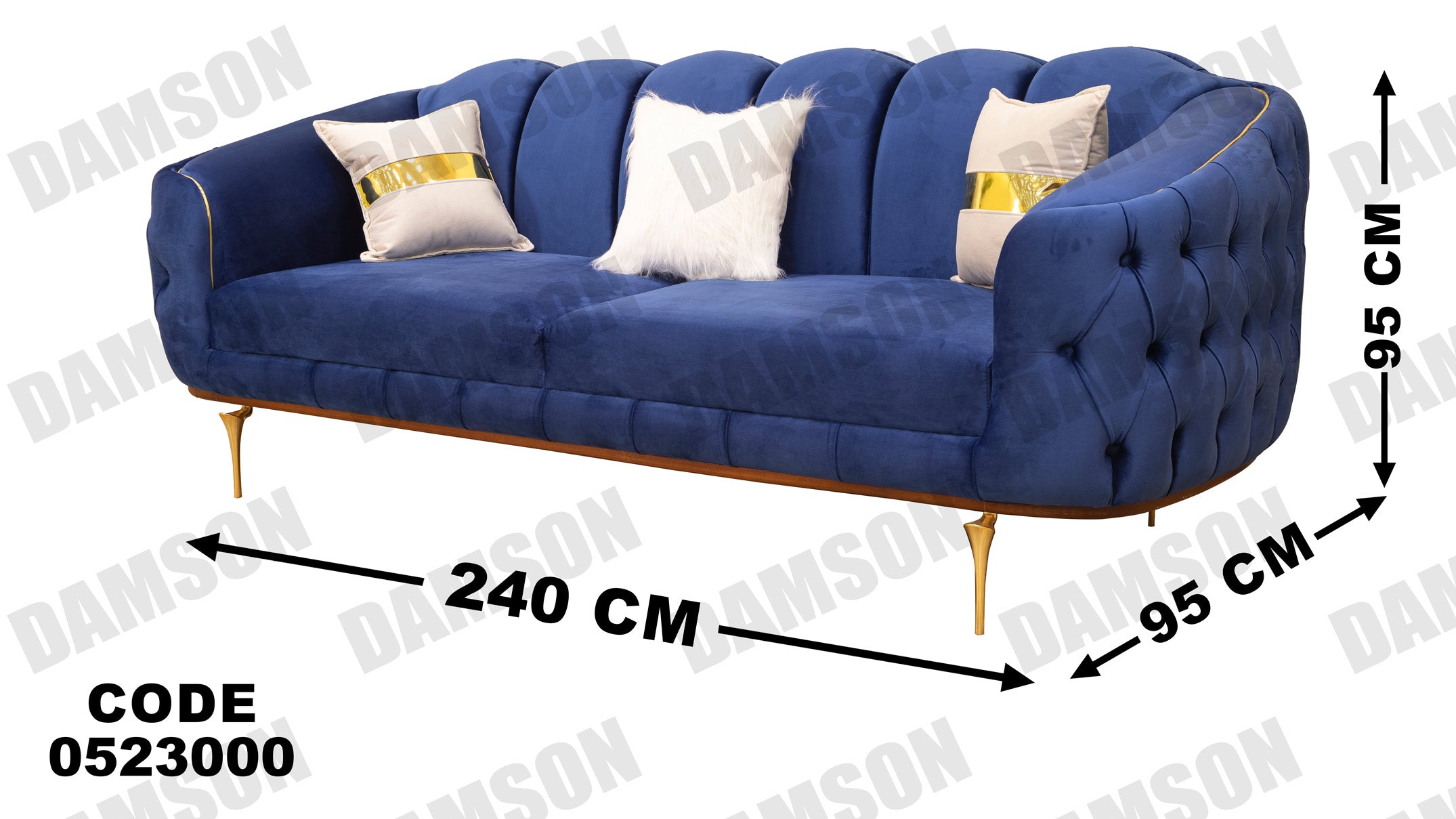 كنبة 3-230 - Damson Furnitureكنبة 3-230