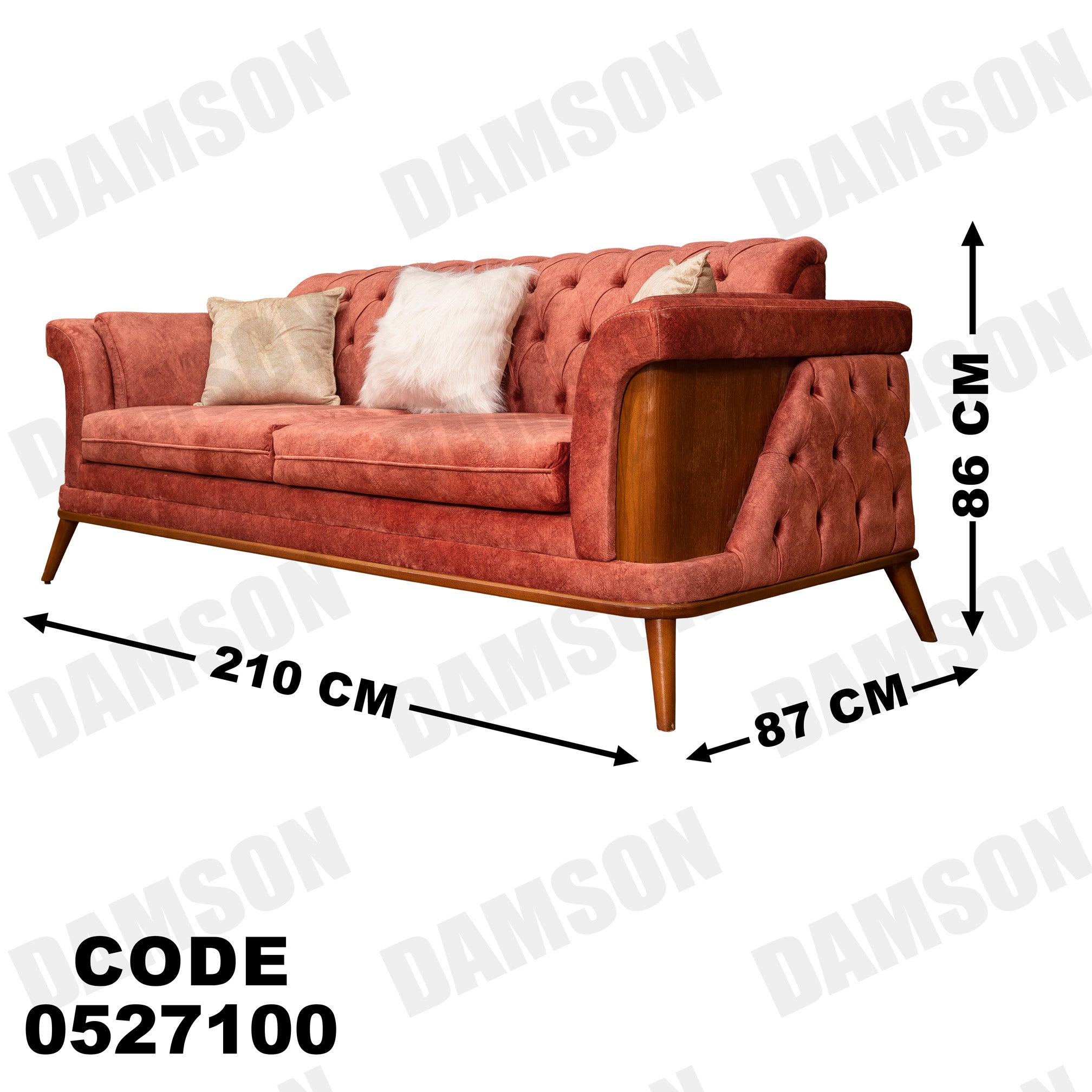 كنبة 3 - 271 - Damson Furnitureكنبة 3 - 271