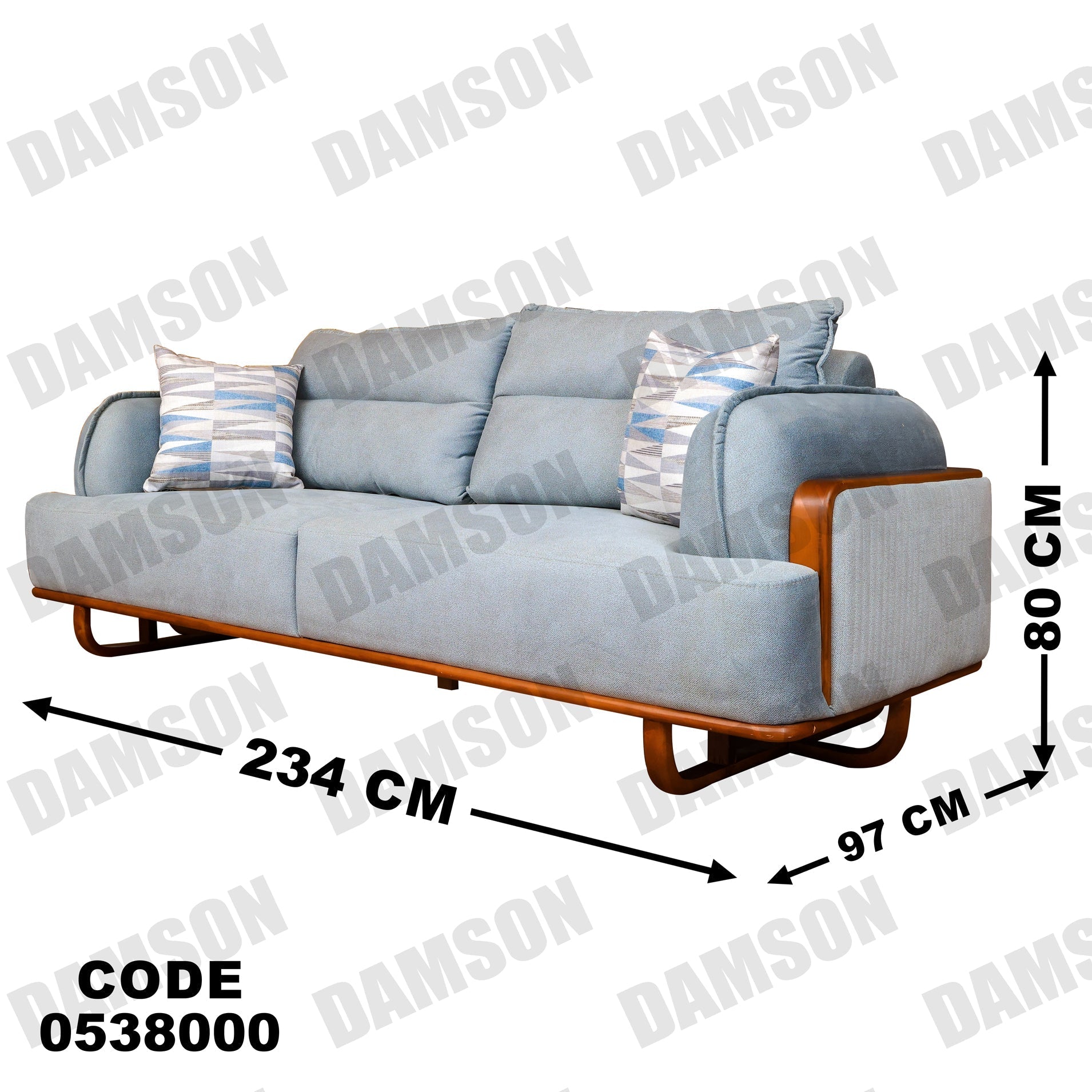 كنبة 3 - 380 - Damson Furnitureكنبة 3 - 380