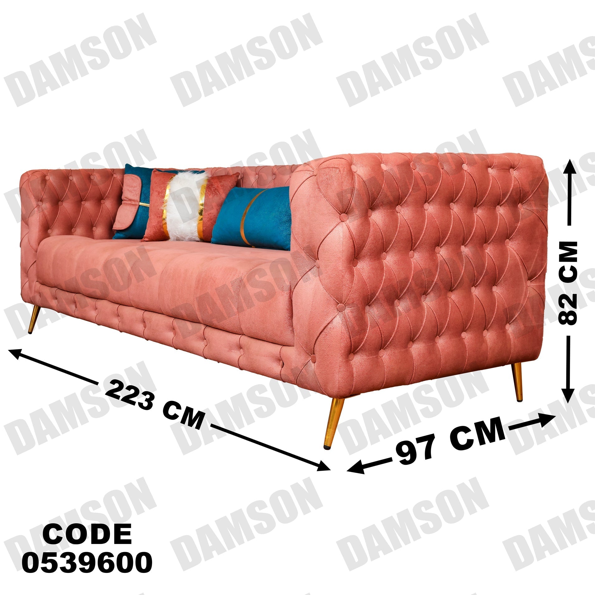 كنبة 3-396 - Damson Furnitureكنبة 3-396