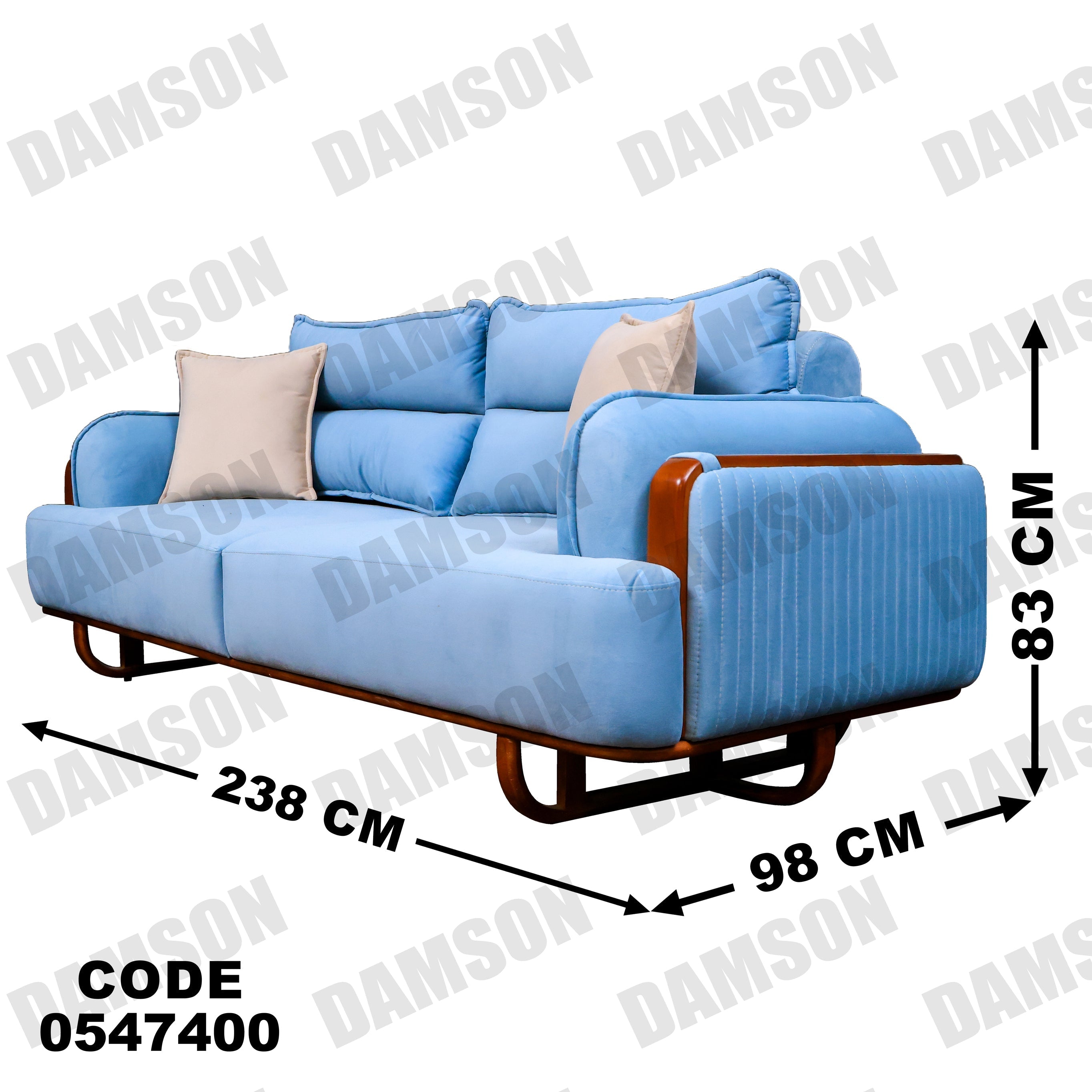 كنبة 3 - 474 - Damson Furnitureكنبة 3 - 474