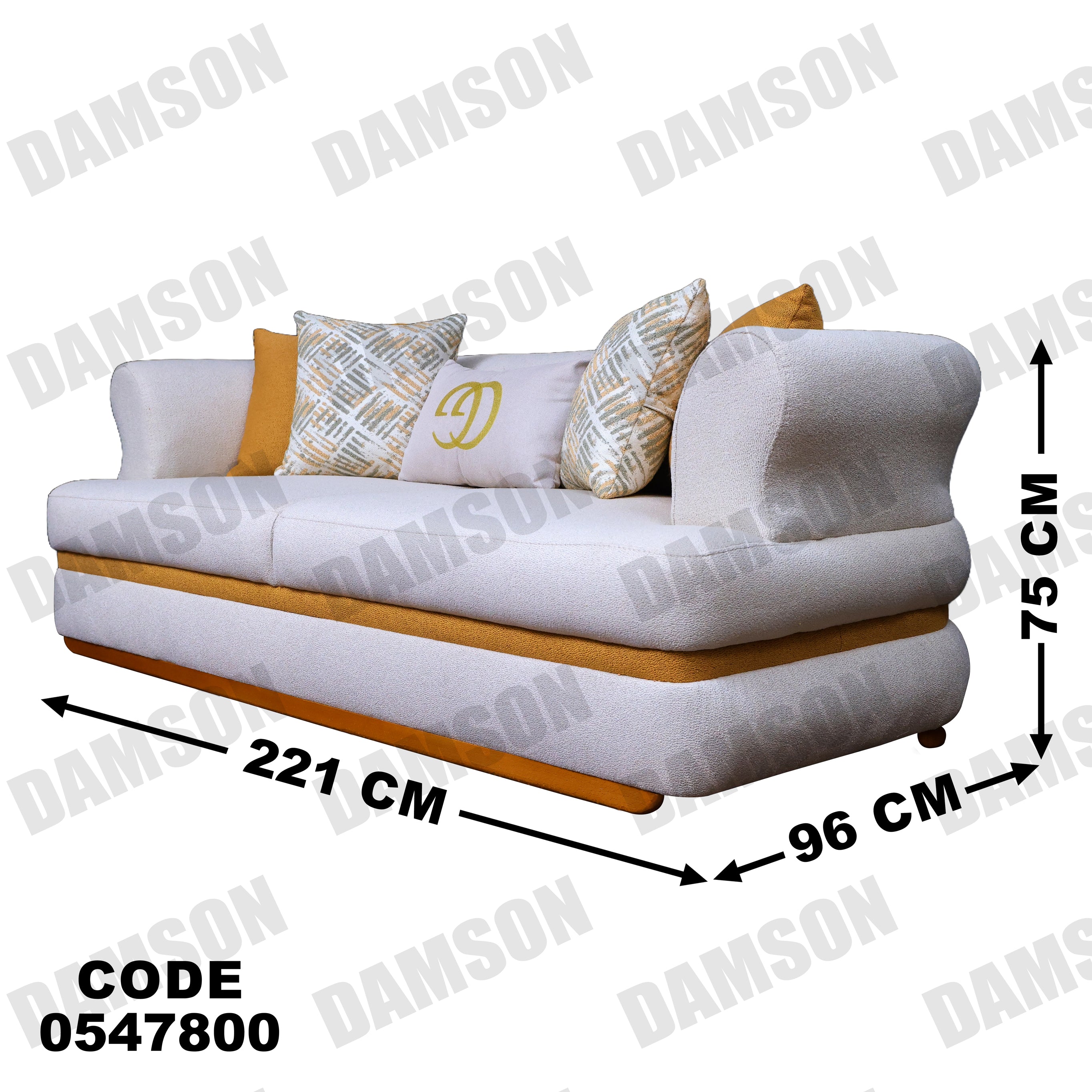 كنبة 3 - 478 - Damson Furnitureكنبة 3 - 478