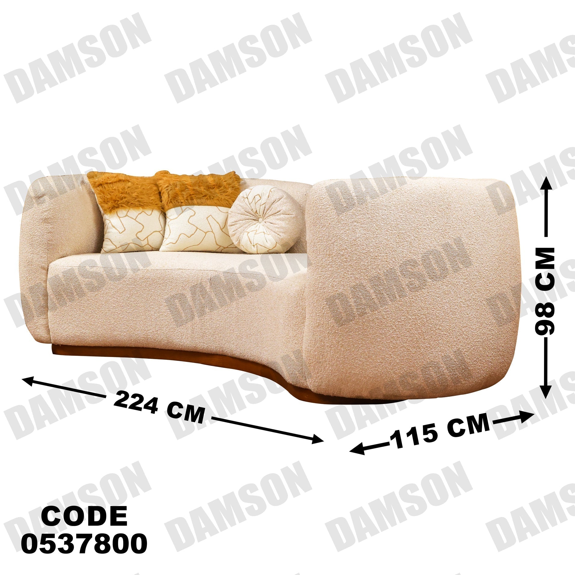 كنبة 4-378 - Damson Furnitureكنبة 4-378