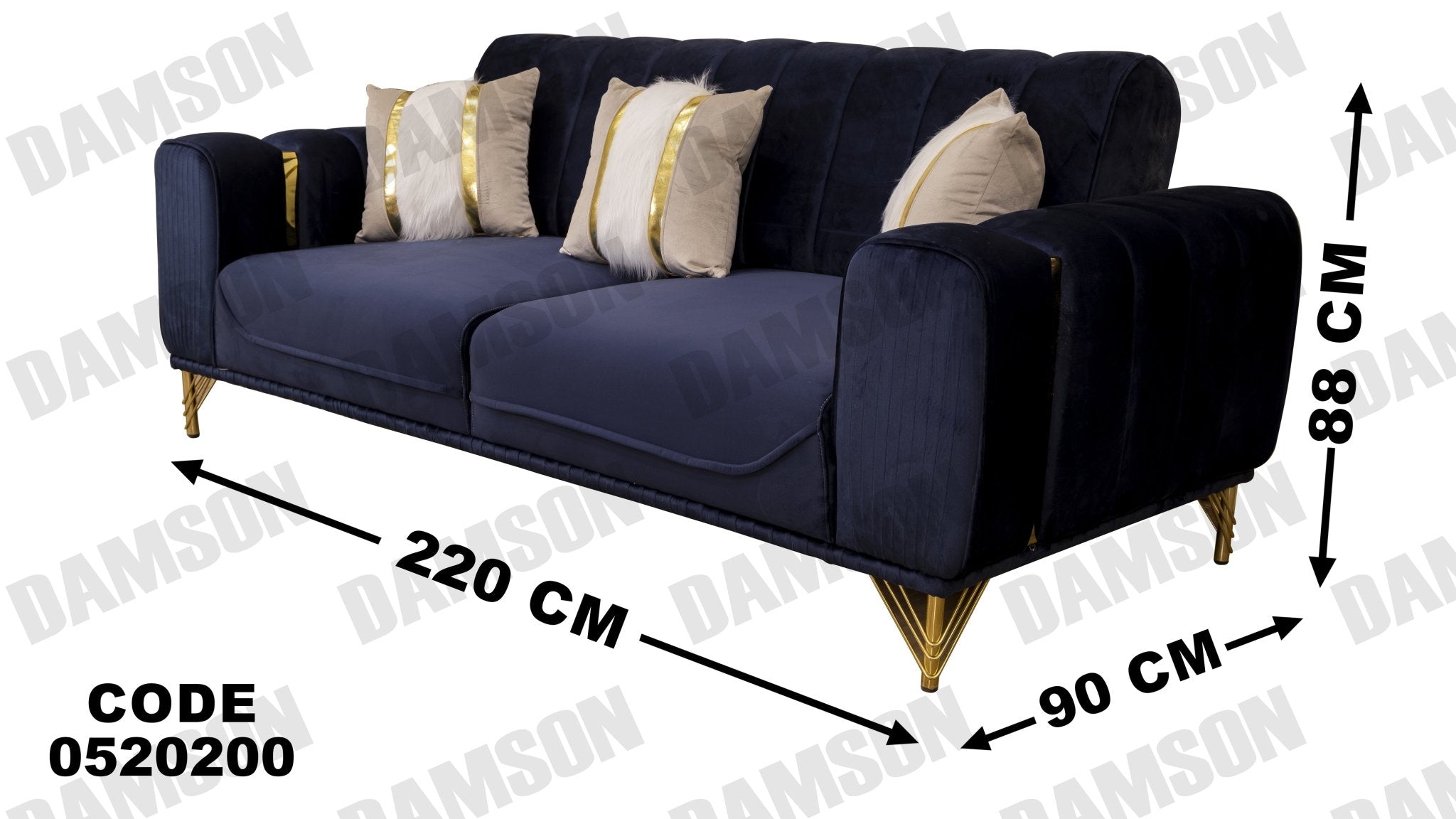 كنبة سرير 3 - 202 - Damson Furnitureكنبة سرير 3 - 202