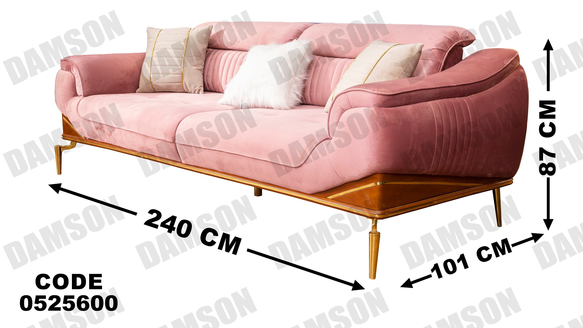 كنبة سرير 3-256 - Damson Furnitureكنبة سرير 3-256