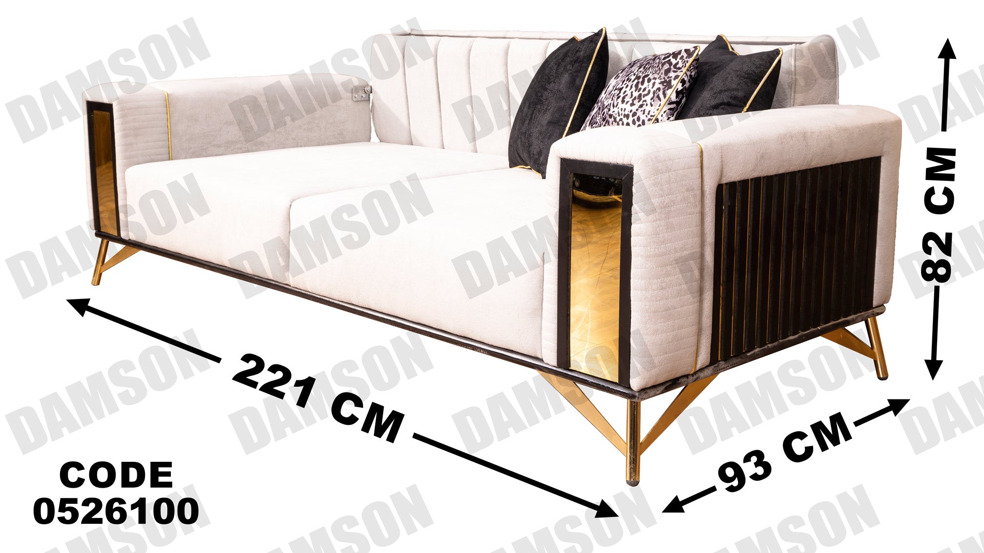 كنبة سرير 3-261 - Damson Furnitureكنبة سرير 3-261