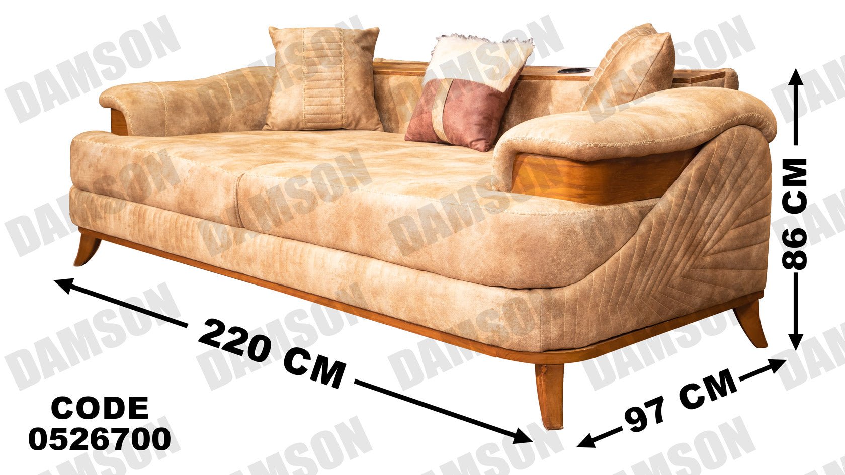 كنبة سرير 3-267 - Damson Furnitureكنبة سرير 3-267