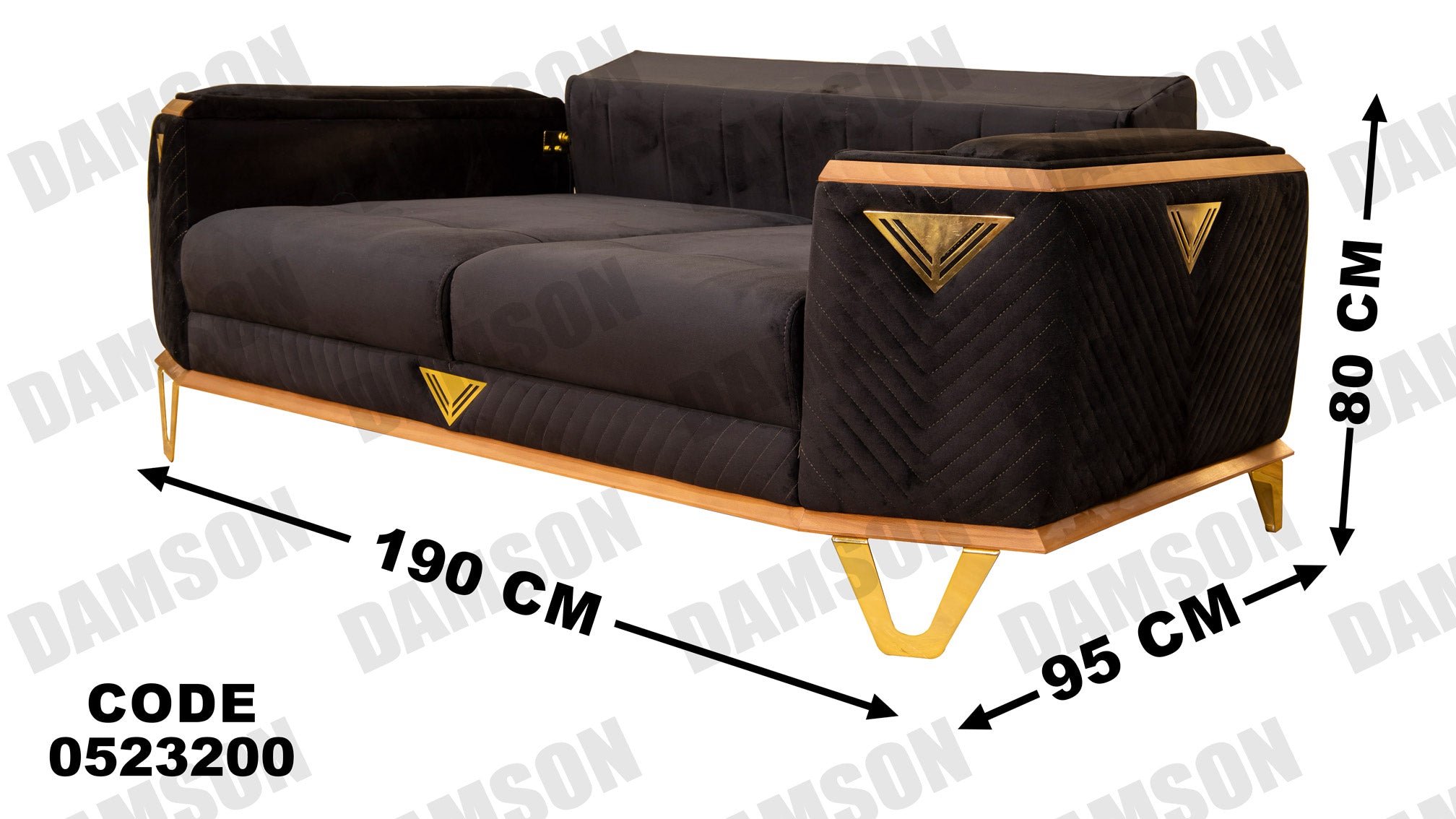 كنبة سرير 4 - 232 - Damson Furnitureكنبة سرير 4 - 232